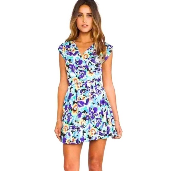 Yumi Kim Soho Mixer Wrap Dress Floral Print - Picture 1 of 12